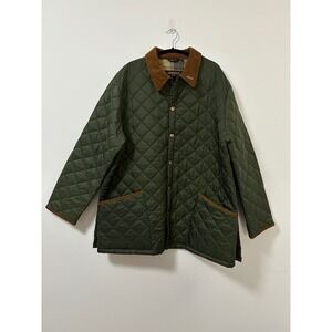 Barbour 30th Anniversary Liddesdale Quilted Jacket Green Corduroy Mens XXL